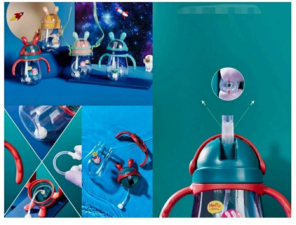 sipper water bottle with straw - Tiny Grews