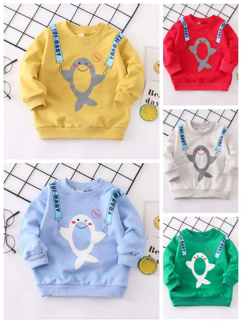 Baby Boy sweat Shirt Trendy sweatshirts for kids Tiny Grews- Tiny Grews