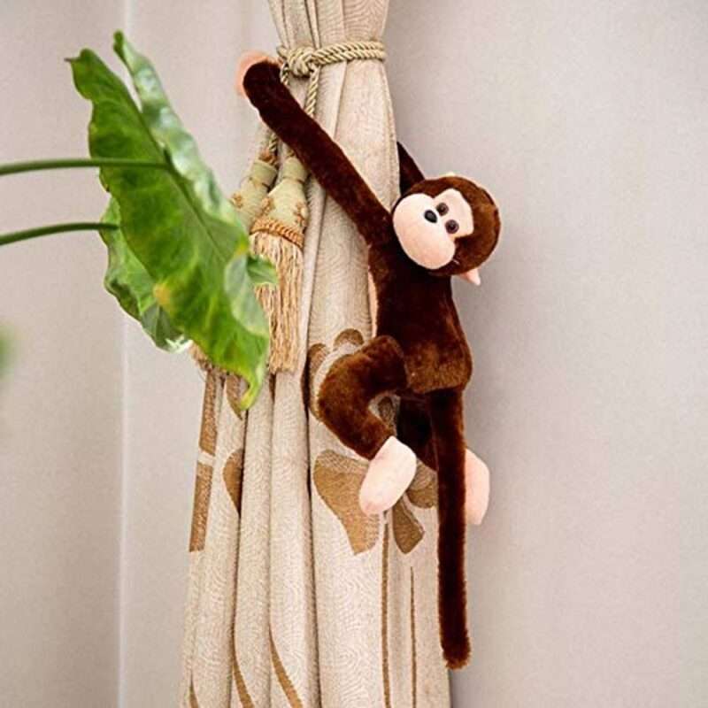Musical Curtain Monkey Soft Toy