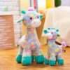 colorful giraffe soft toy - tiny Grews