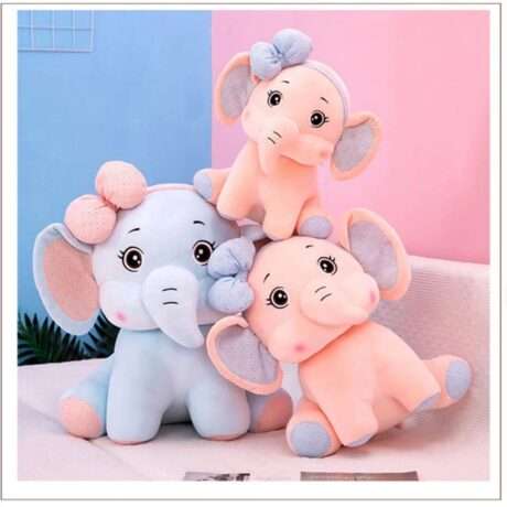 elephant with bow - Soft toys - Tiny Grews