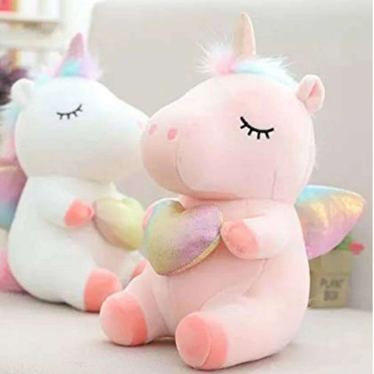heart unicorn 1 Heart Unicorn soft toy - Tiny Grews