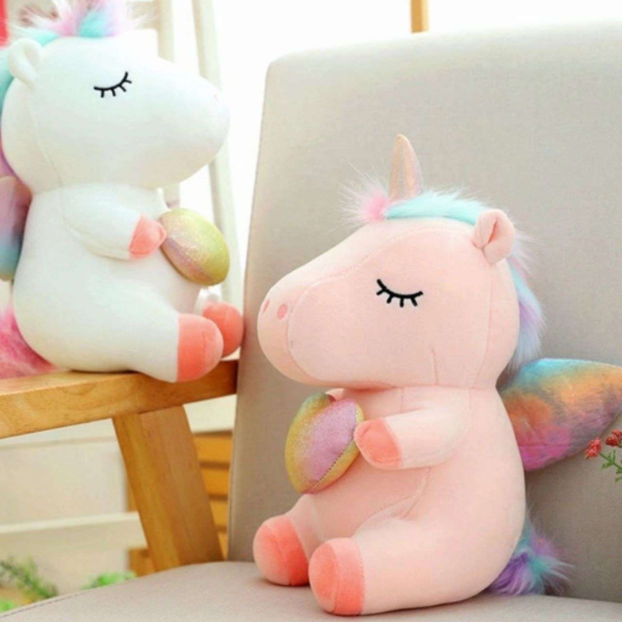 heart unicorn 3 Heart Unicorn soft toy - Tiny Grews