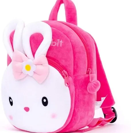 Pink rabbit school bag