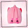 pink elephant kids school bag