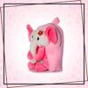 pink elephant kids school bag